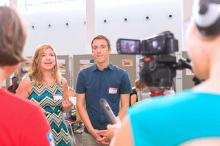 Hochschultv Interview bei Alumnitreffen