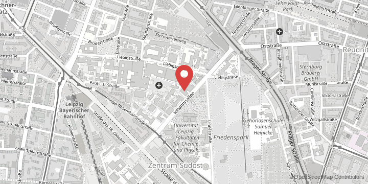 die Karte zeigt folgenden Standort: Carl-Ludwig-Institut für Physiologie, Johannisallee 30, 04103 Leipzig